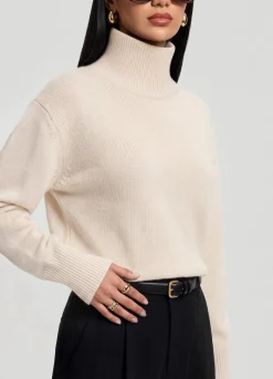 Oversized Woll-Rollkragenpullover