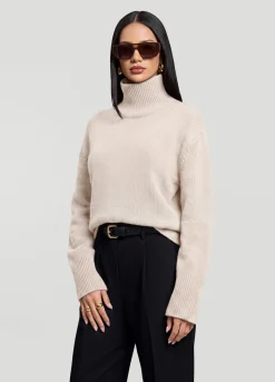 Oversized Woll-Rollkragenpullover