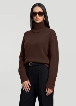 Oversized Woll-Rollkragenpullover