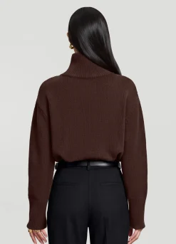 Oversized Woll-Rollkragenpullover