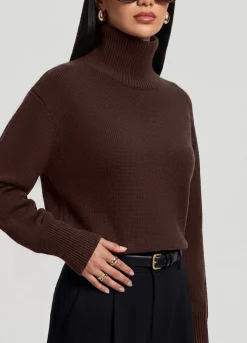 Oversized Woll-Rollkragenpullover