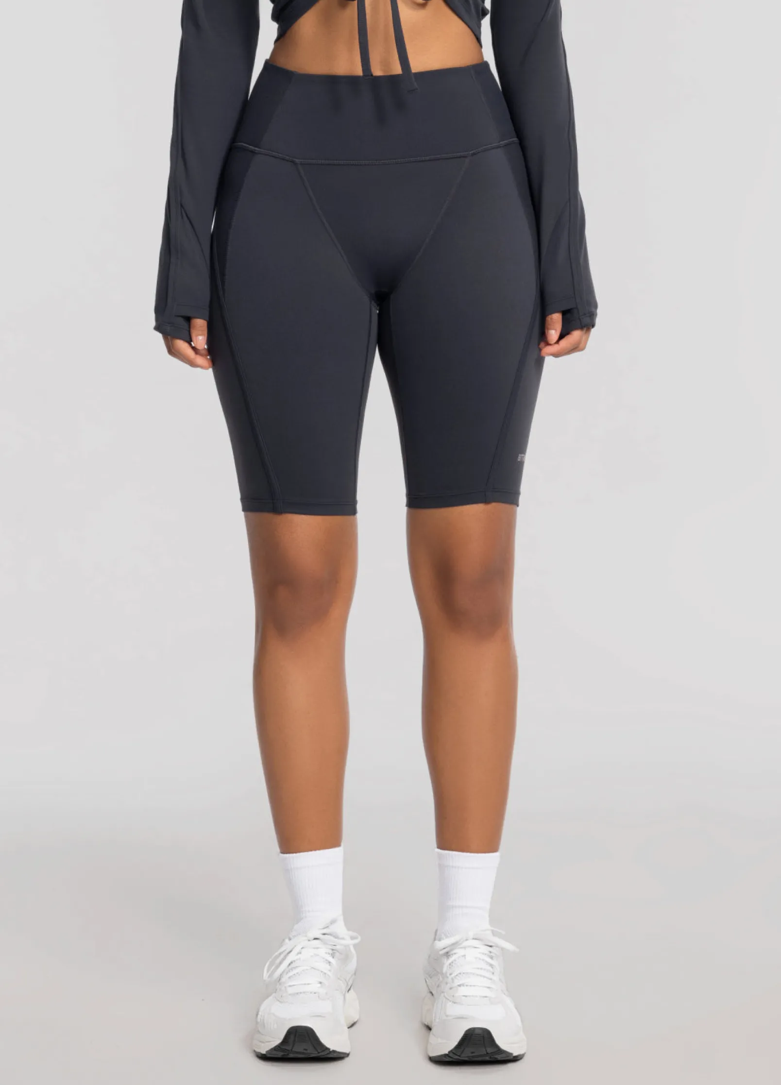 Performance-Biker-Shorts mit hohem Bund