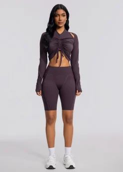 Performance-Biker-Shorts mit hohem Bund