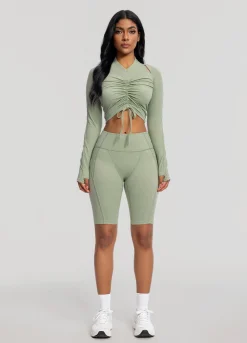 Performance-Biker-Shorts mit hohem Bund