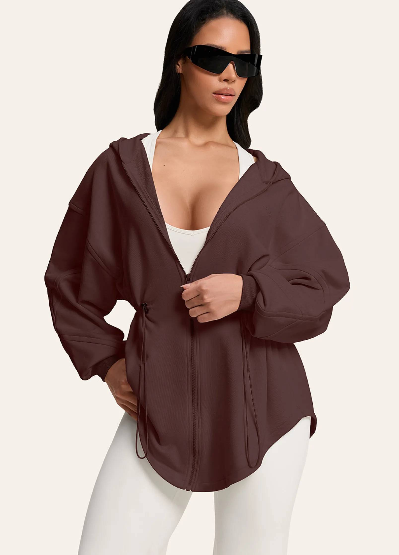 Pilates Princess Hoodie mit Kordelzug
