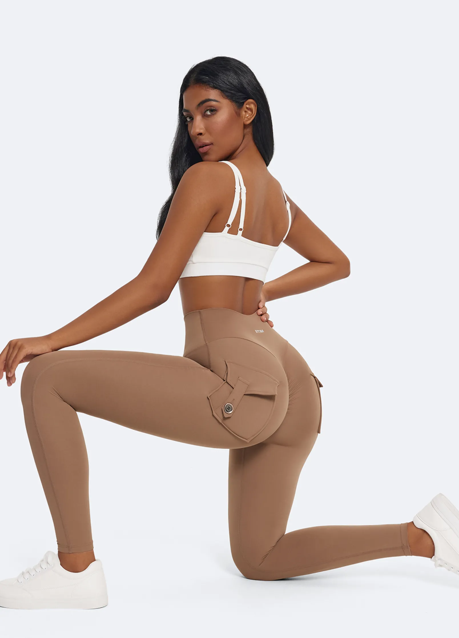 Push-up-Leggings mit Gesäßtaschen