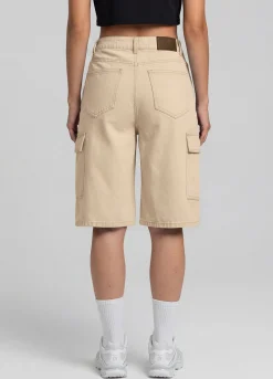 Relaxed Cargo Denim Shorts