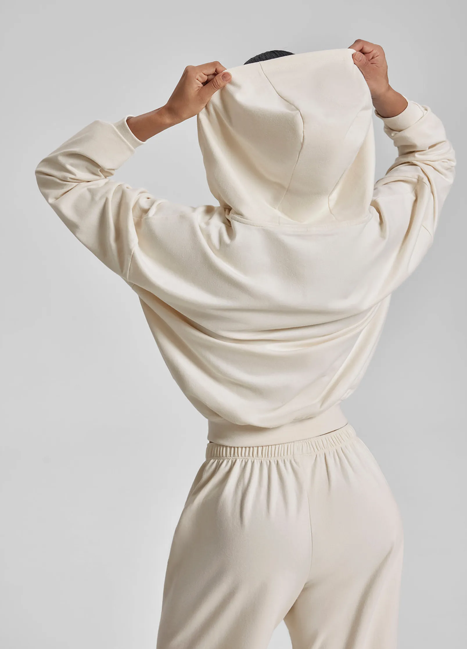 Relaxed Oversized Full Zipper Kangaroo Pockets Soft Hoodie