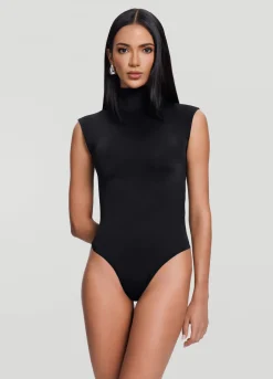 Ärmelloser Body mit Stehkragen