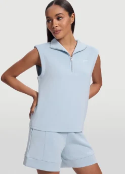 Ärmelloses Sweatshirt mit Half-Zip