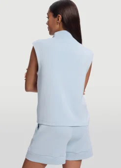Ärmelloses Sweatshirt mit Half-Zip