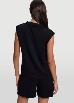 Ärmelloses Sweatshirt mit Half-Zip