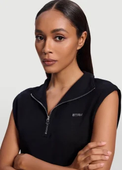 Ärmelloses Sweatshirt mit Half-Zip