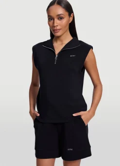Ärmelloses Sweatshirt mit Half-Zip