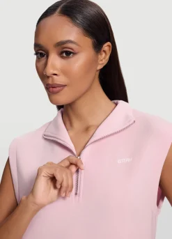 Ärmelloses Sweatshirt mit Half-Zip