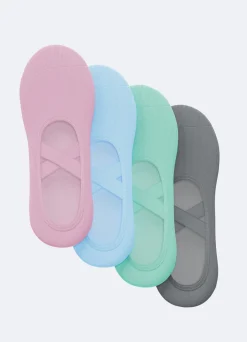 Rutschfeste Pilates-Socken | 4er-Pack