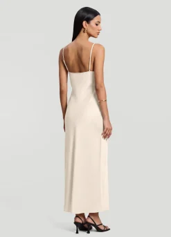 Satin-Maxikleid im Slip-Stil