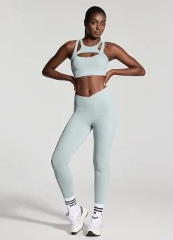 Scrunch-Leggings mit V-Bund
