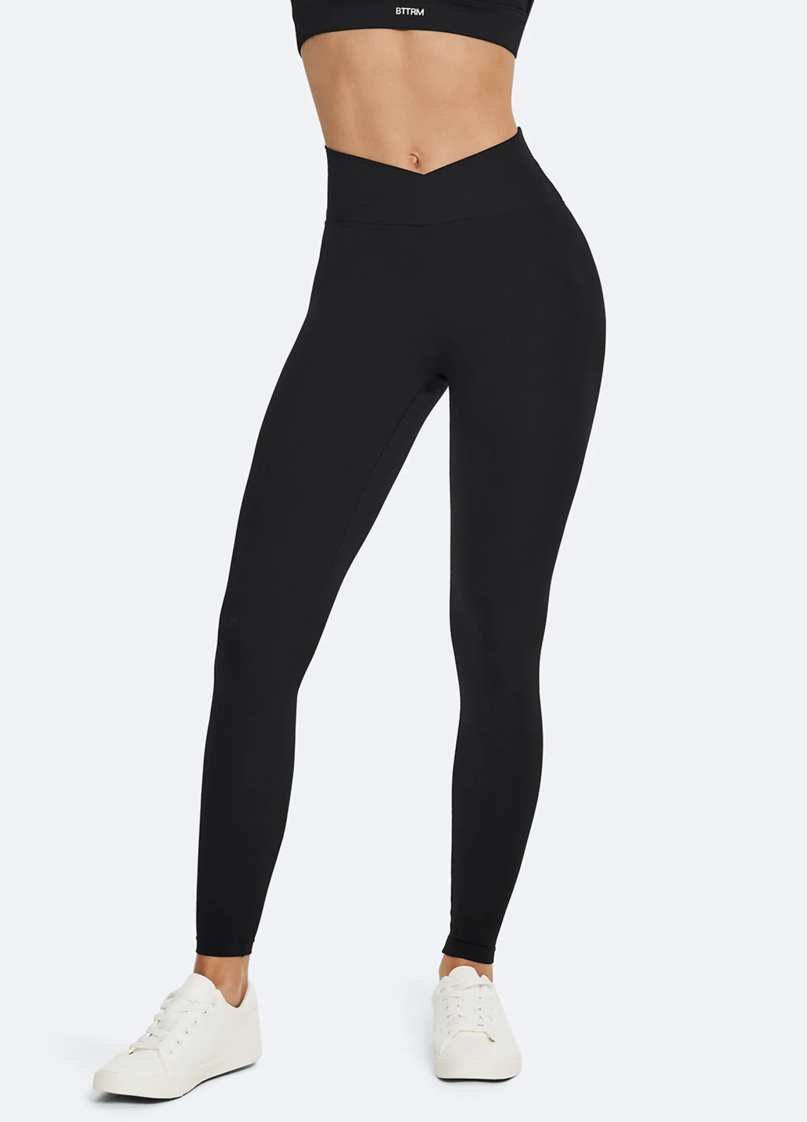 Scrunch-Leggings mit V-Bund