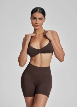 SculptMe Halterneck Backless Strappy Functional Twill Knit Bra