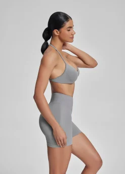 SculptMe Halterneck Backless Strappy Functional Twill Knit Bra