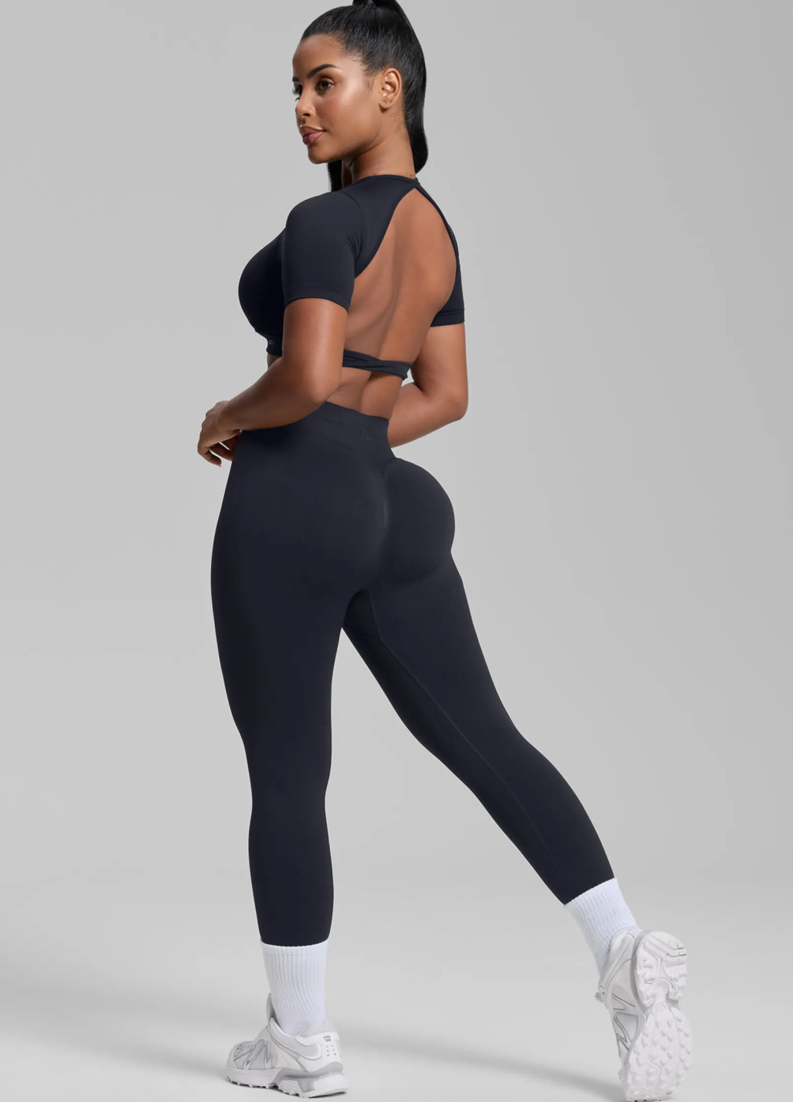 SculptMe High Waisted Butt Lifting Tummy Control Shaping Training Leggings
