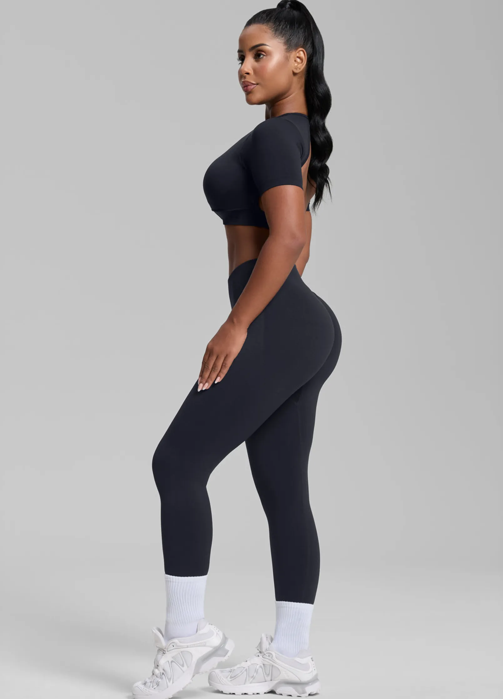 SculptMe High Waisted Butt Lifting Tummy Control Shaping Training Leggings