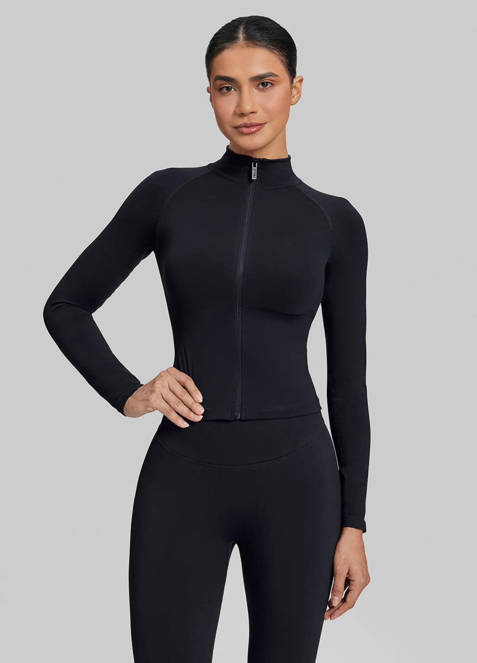 SculptMe Longline Full Zipper Seamless Breathable Warm Jacket