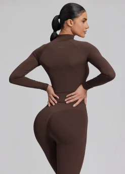 SculptMe Longline Full Zipper Seamless Breathable Warm Jacket