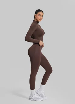 SculptMe Longline Full Zipper Seamless Breathable Warm Jacket