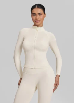 SculptMe Longline Full Zipper Seamless Breathable Warm Jacket
