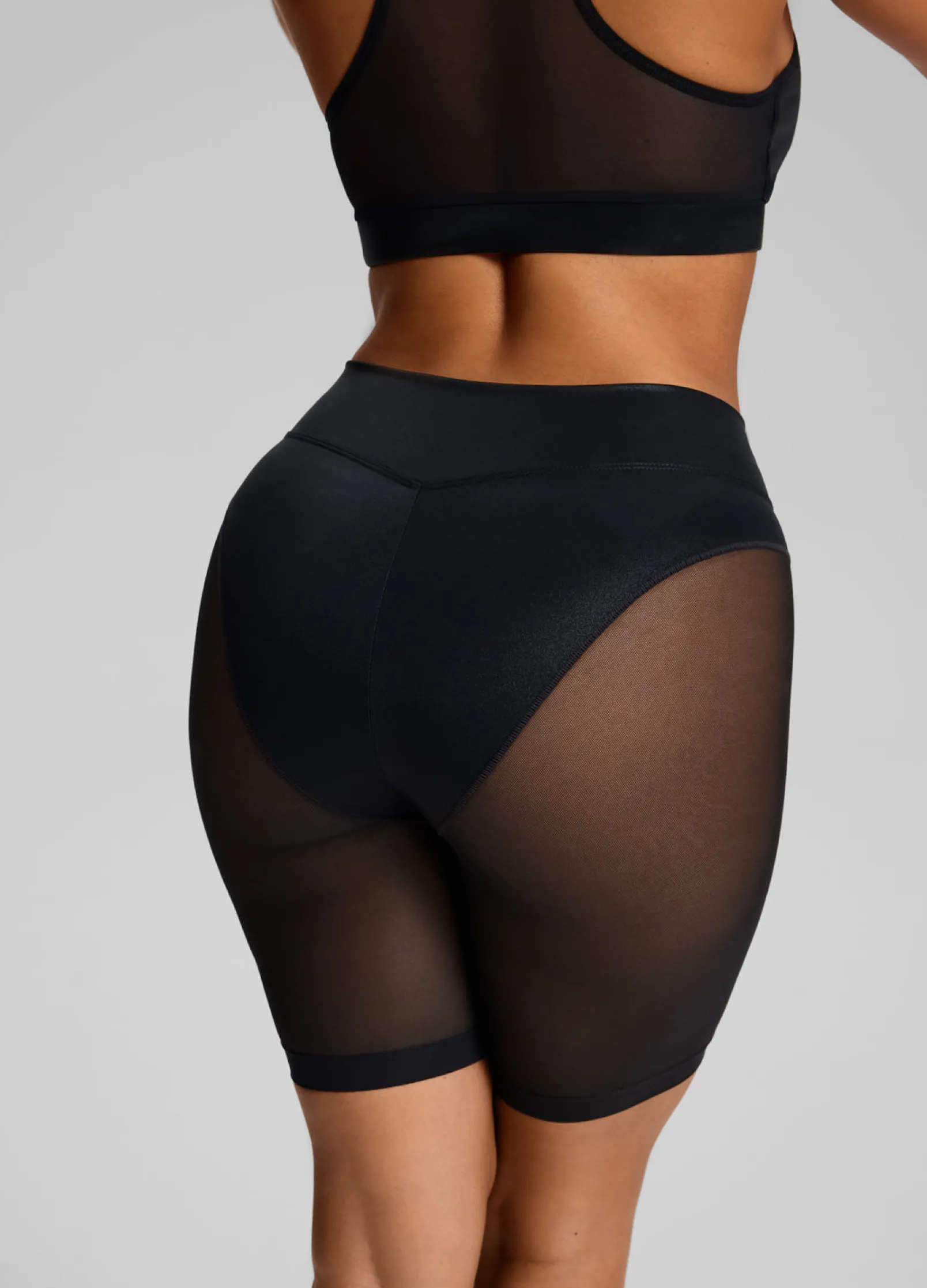 Sculpt Sheer Biker Shorts
