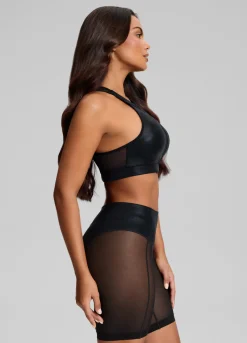 Sculpt Sheer Biker Shorts