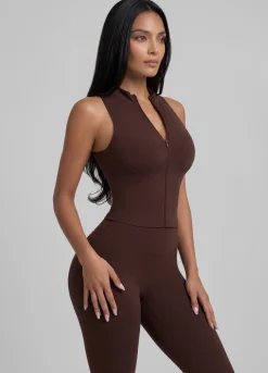 Sculpt Zip Crop Weste