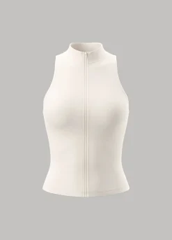 Sculpt Zip Crop Weste