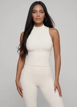 Sculpt Zip Crop Weste