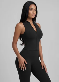Sculpt Zip Crop Weste