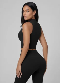 Sculpt Zip Crop Weste