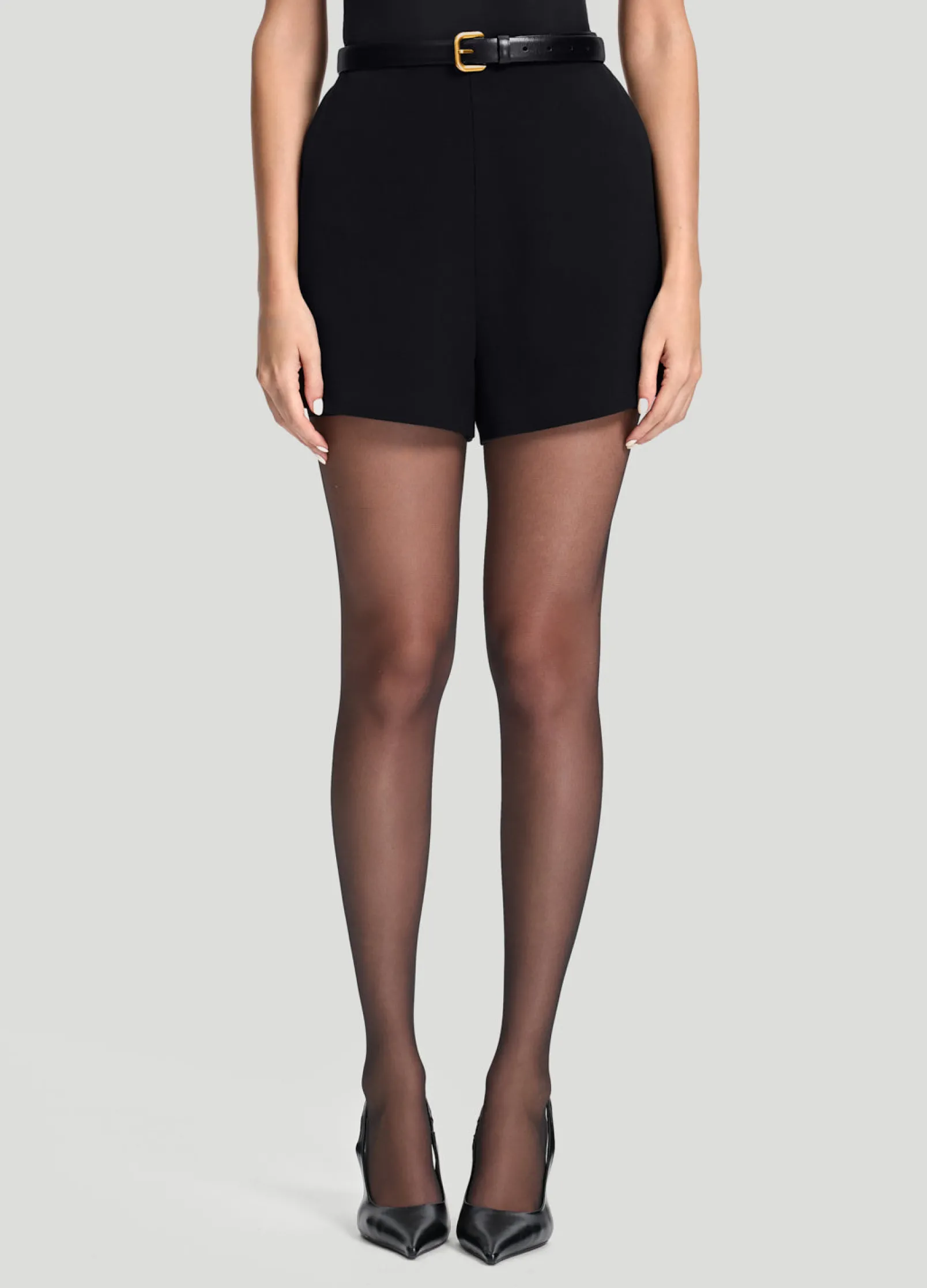 Shorts mit hoher Bundhöhe im Tailoring-Stil