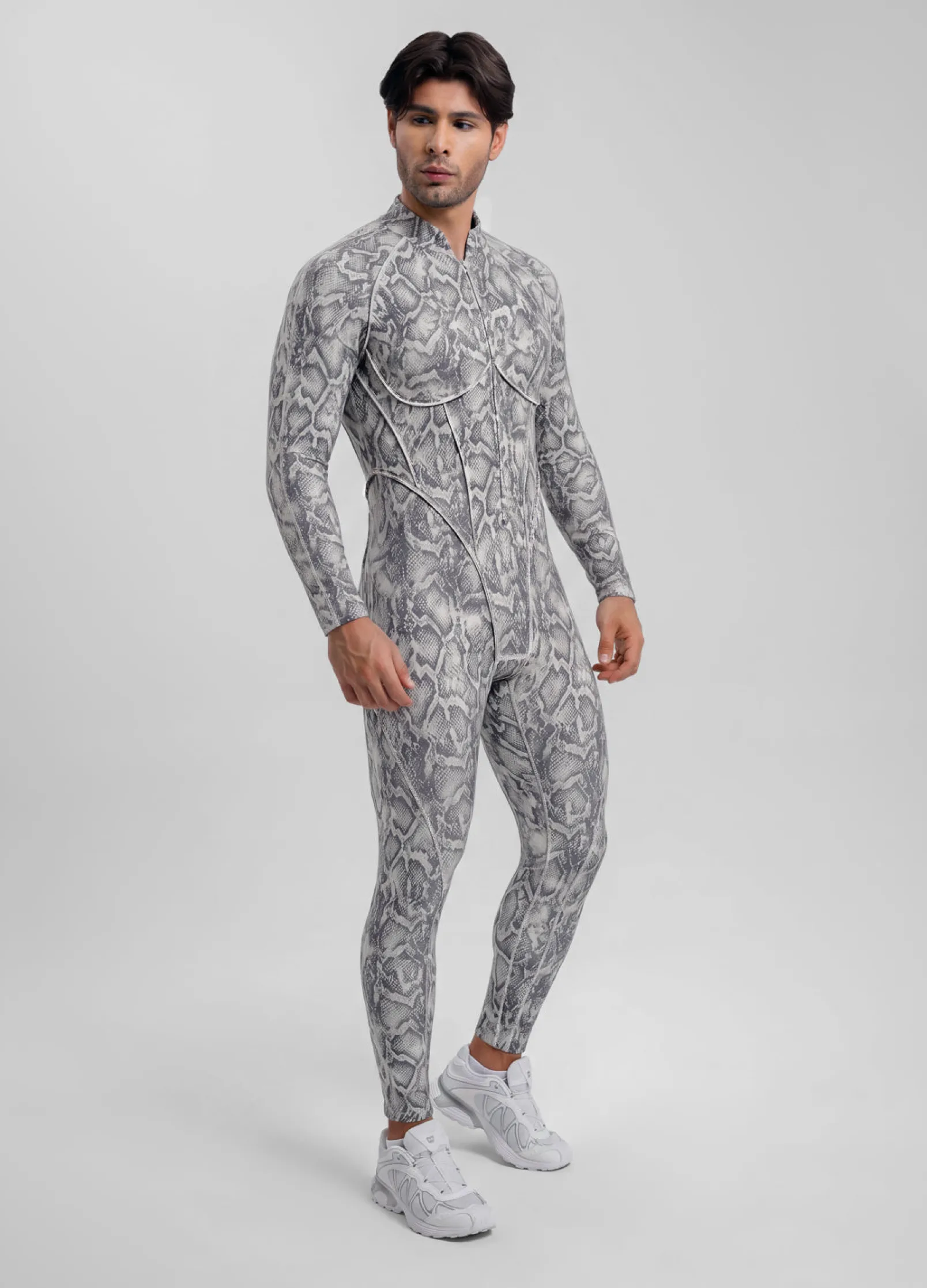 Silver Snake Herosuit mit geschlossenem Rücken