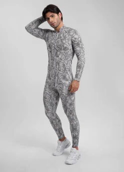 Silver Snake Herosuit mit geschlossenem Rücken