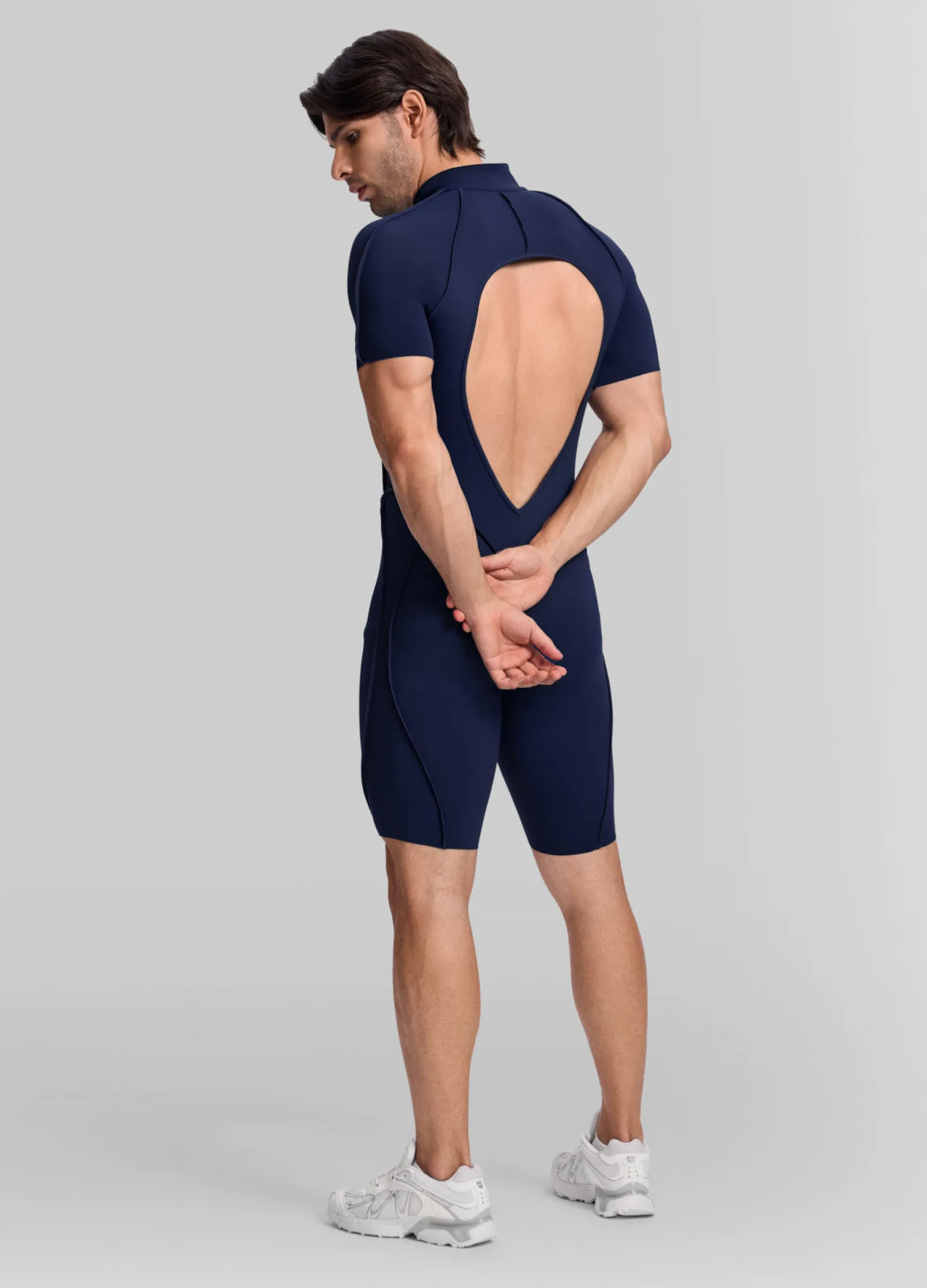 Sleek Shorts Open-Back Herosuit