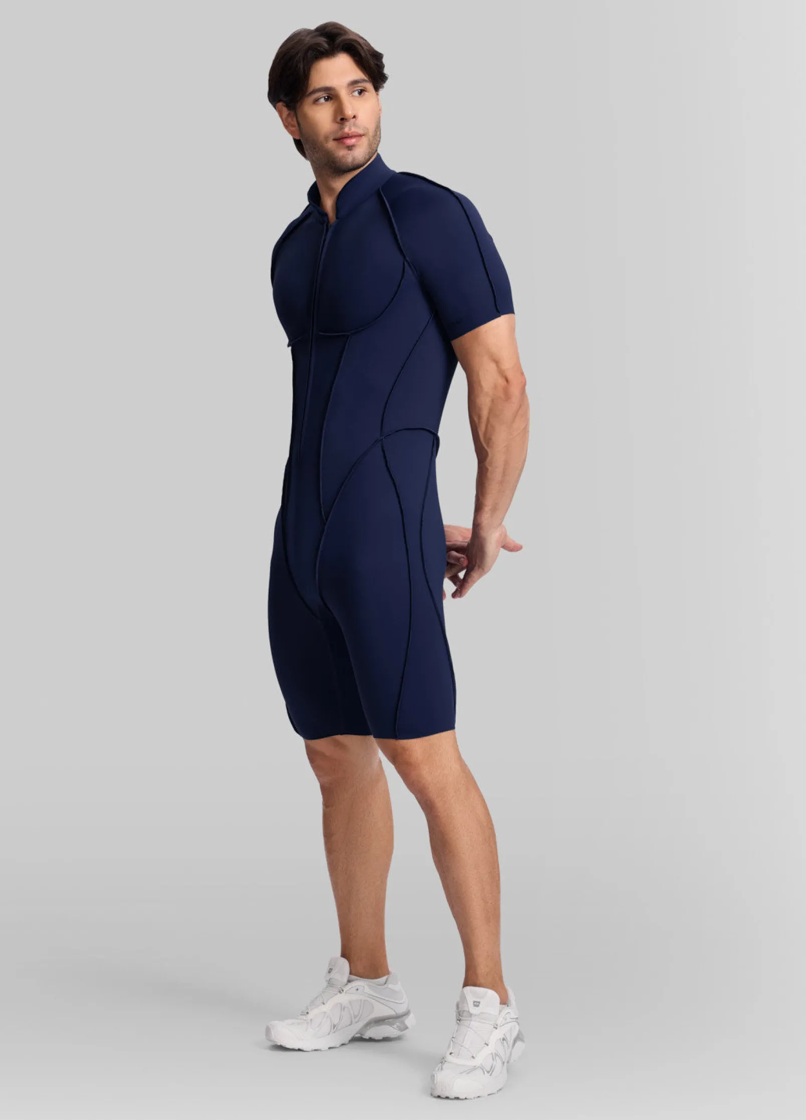 Sleek Shorts Open-Back Herosuit