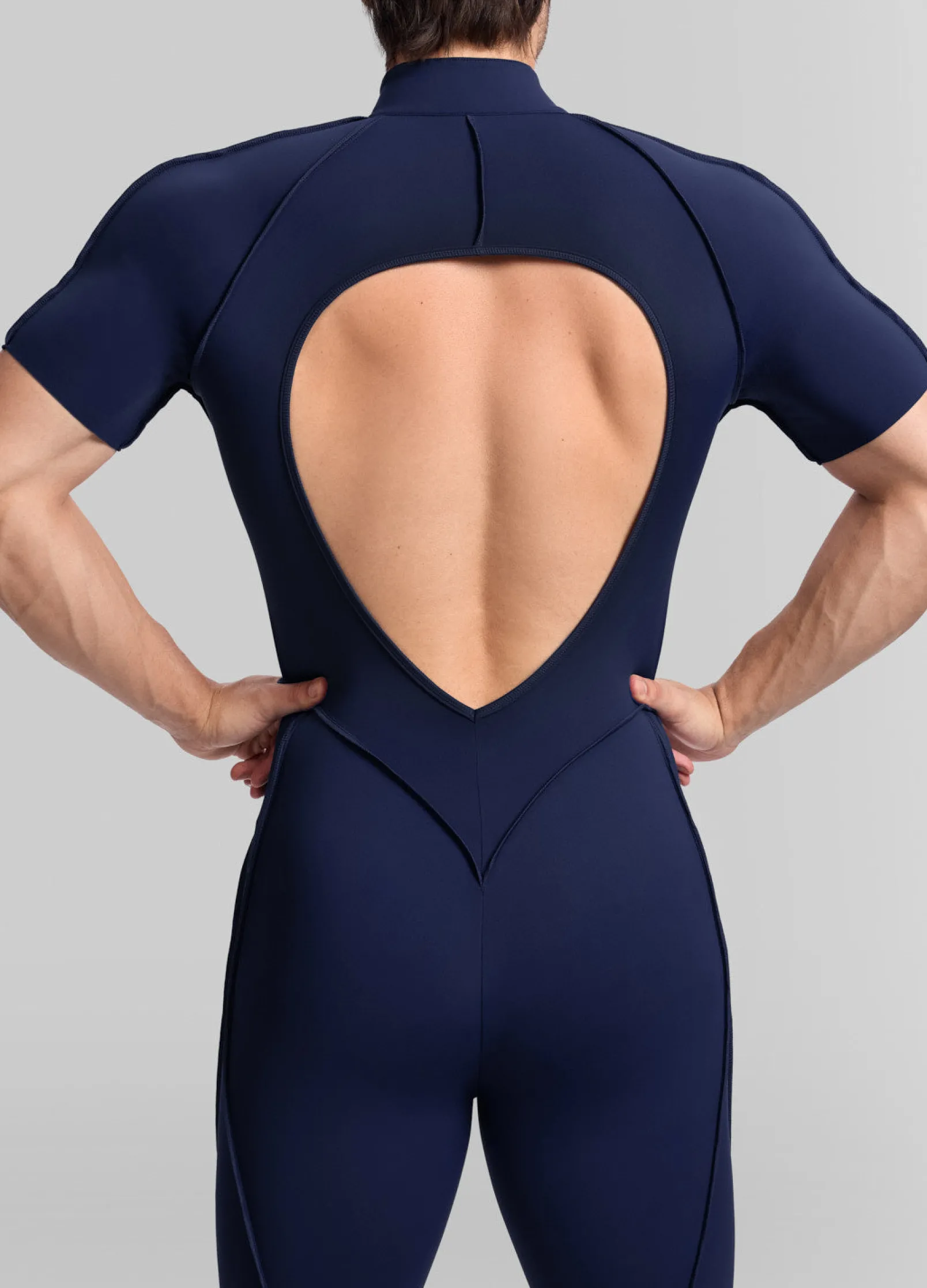 Sleek Shorts Open-Back Herosuit