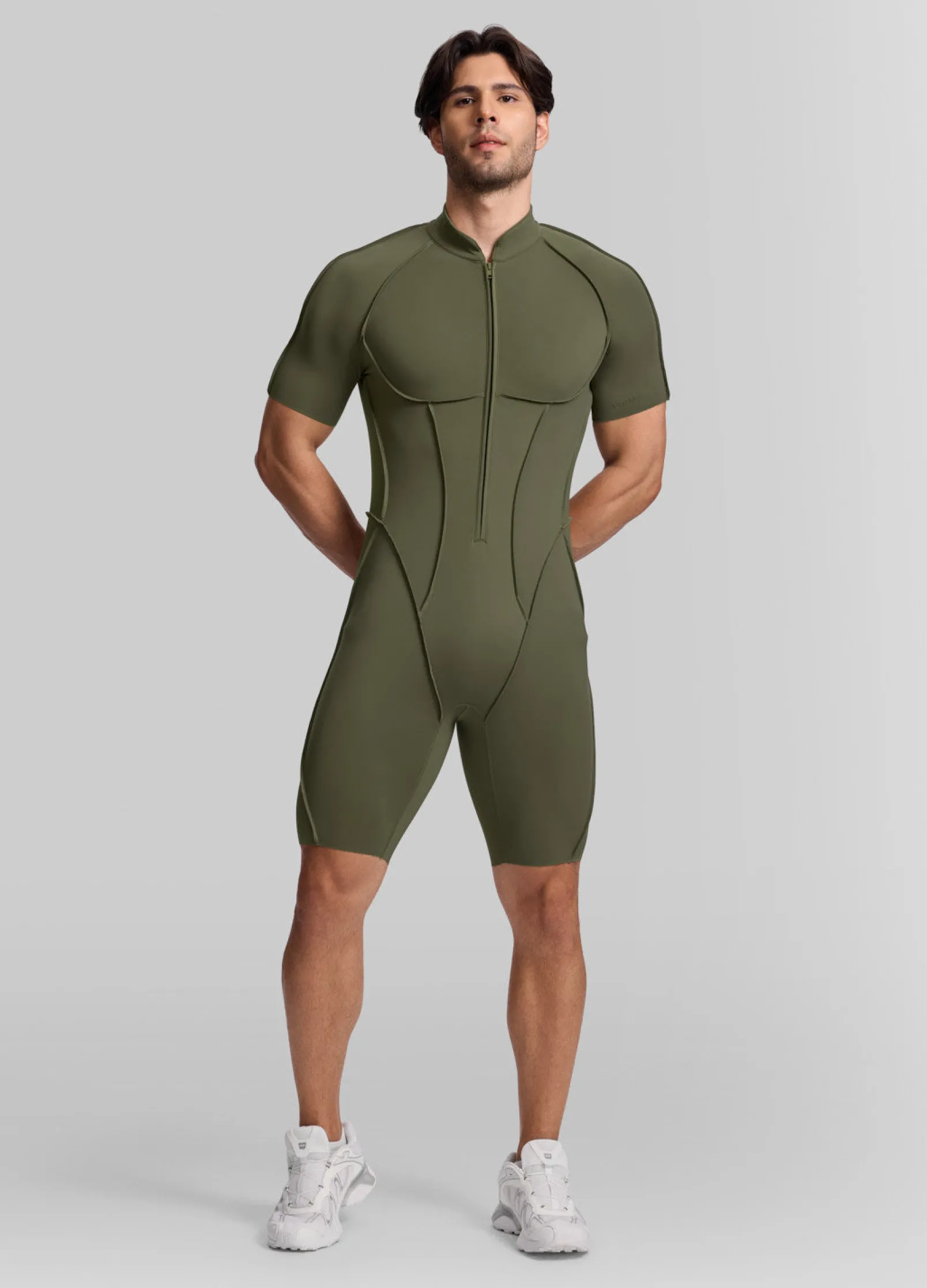 Sleek Shorts Open-Back Herosuit