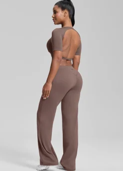 Straight Leg Flowy Stretchy Soft Sweat-Wicking Bottoms