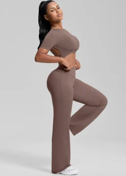 Straight Leg Flowy Stretchy Soft Sweat-Wicking Bottoms