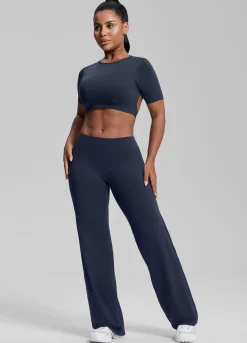 Straight Leg Flowy Stretchy Soft Sweat-Wicking Bottoms