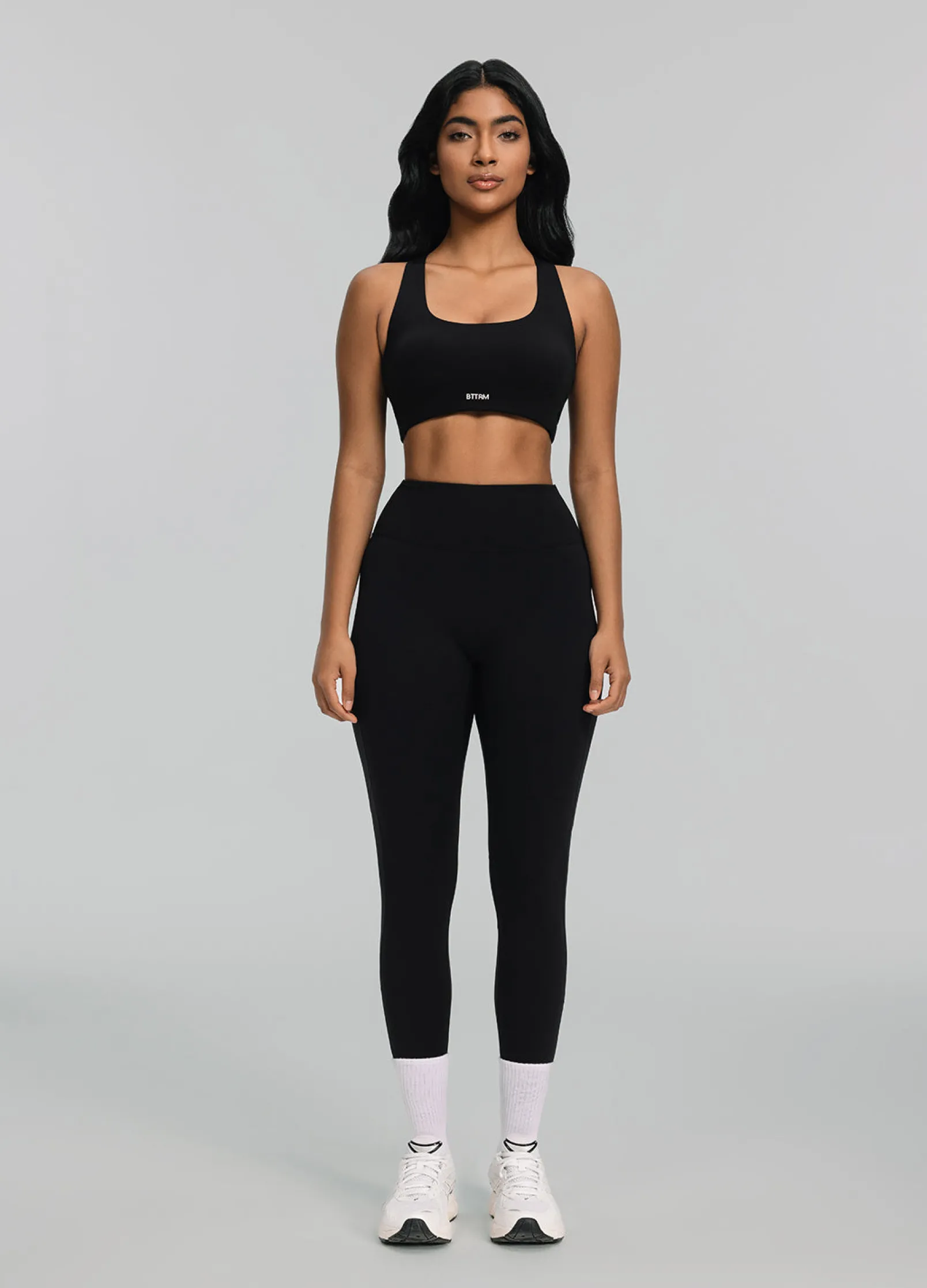 Stretch-Performance-Leggings mit hohem Bund