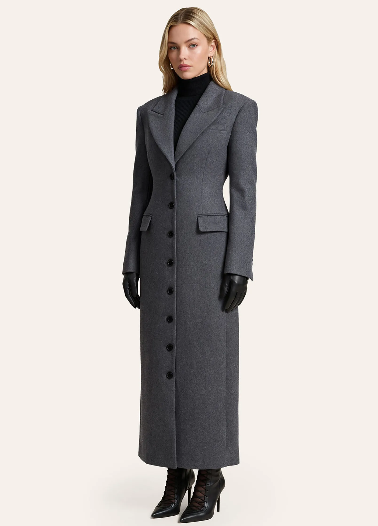 Tailored Wool Maxi Coat